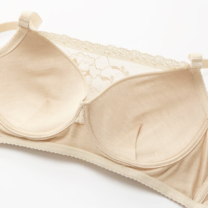Lusa Bralette 無鋼圈蠶絲內衣【粉膚色】