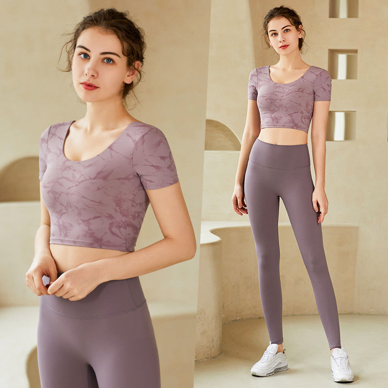 Sina Sport Top 短袖運動上衣【粉紫】