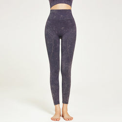 Weia Sport Pants 無縫洞洞運動九分褲【紫色】L