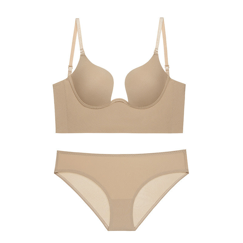 Meda Bra 前深U+大U露背無痕內衣【膚色】