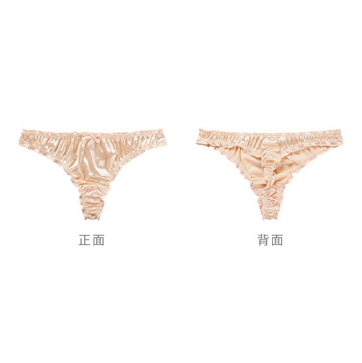 Vira 絲緞低腰丁字褲【任選3件699元】7色