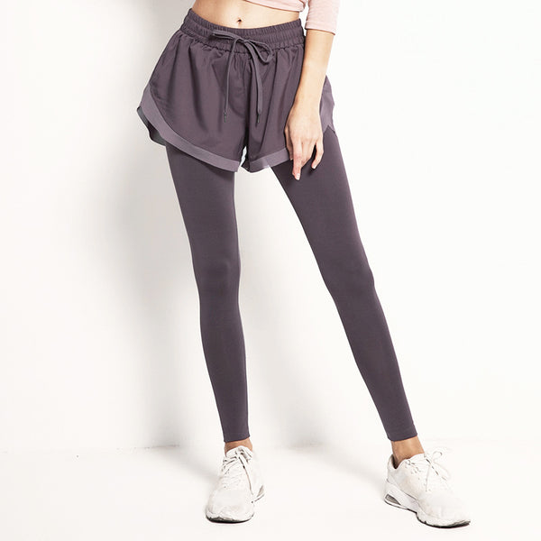 Zini Sport Pants 運動假兩件式短褲【紫色】3色