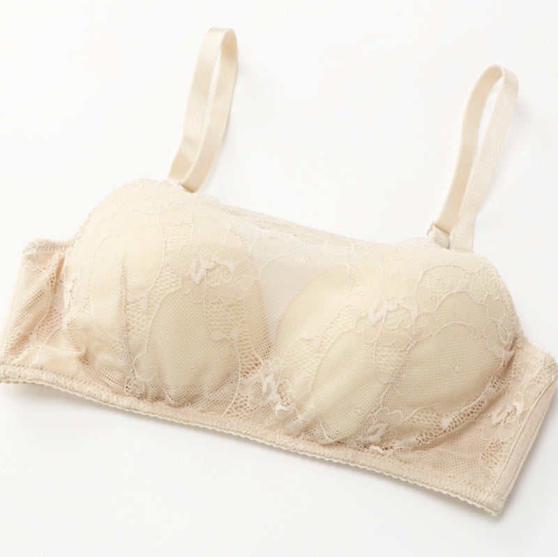 Lusa Bralette 無鋼圈蠶絲內衣【粉膚色】