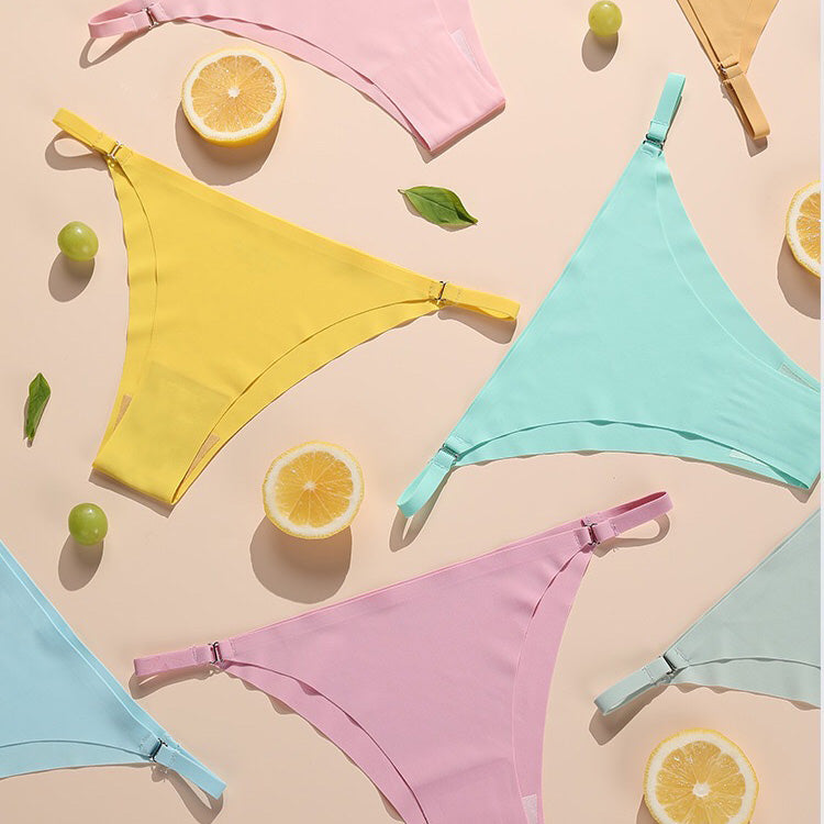 Viria 無痕細邊低腰三角褲【27色】