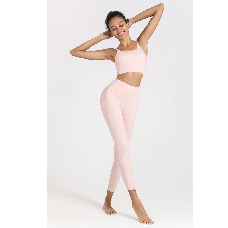 Wena Sport Pants 運動九分褲/腰後口袋【蜜粉】