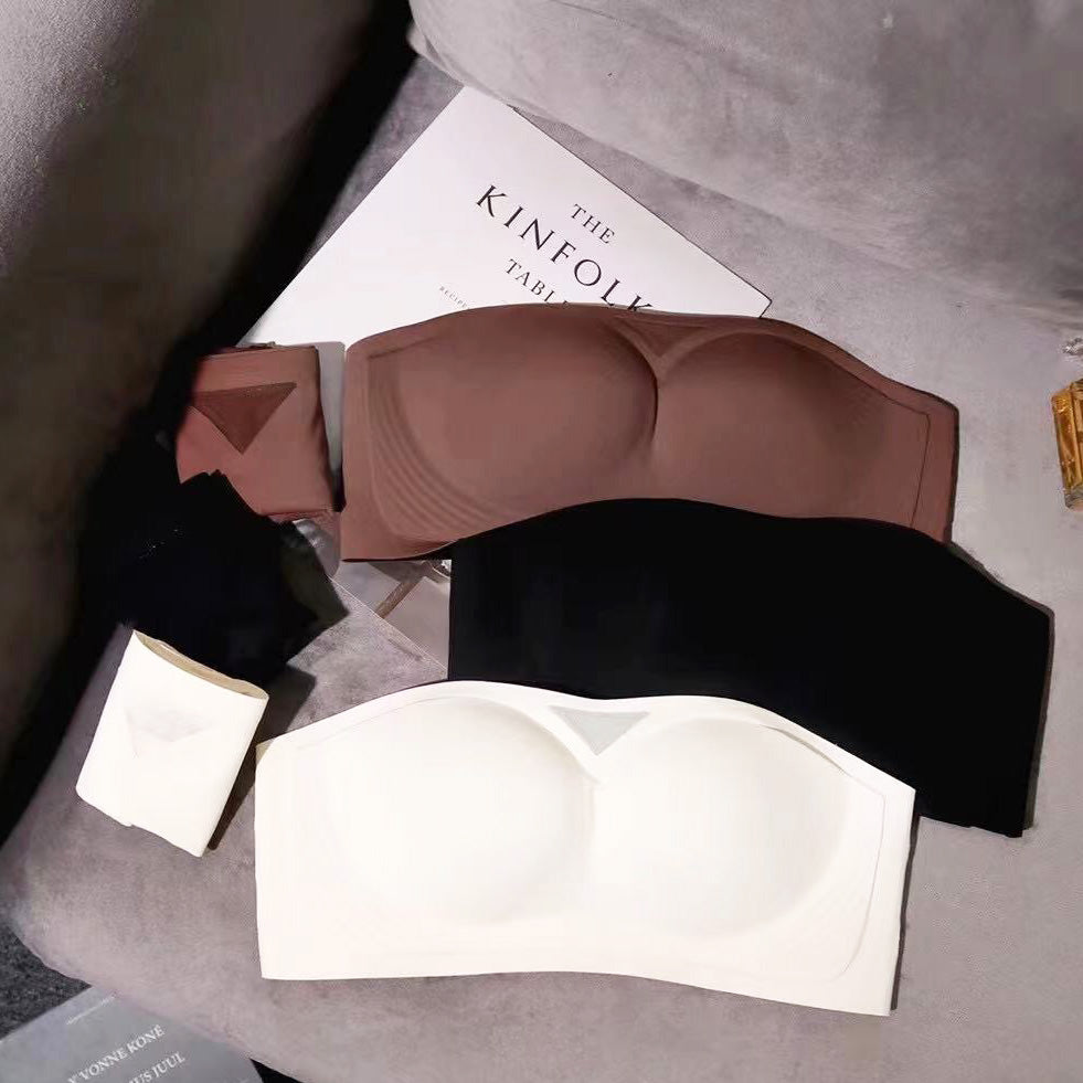 Omi Bra 無痕無鋼圈成套內衣 【清新白】