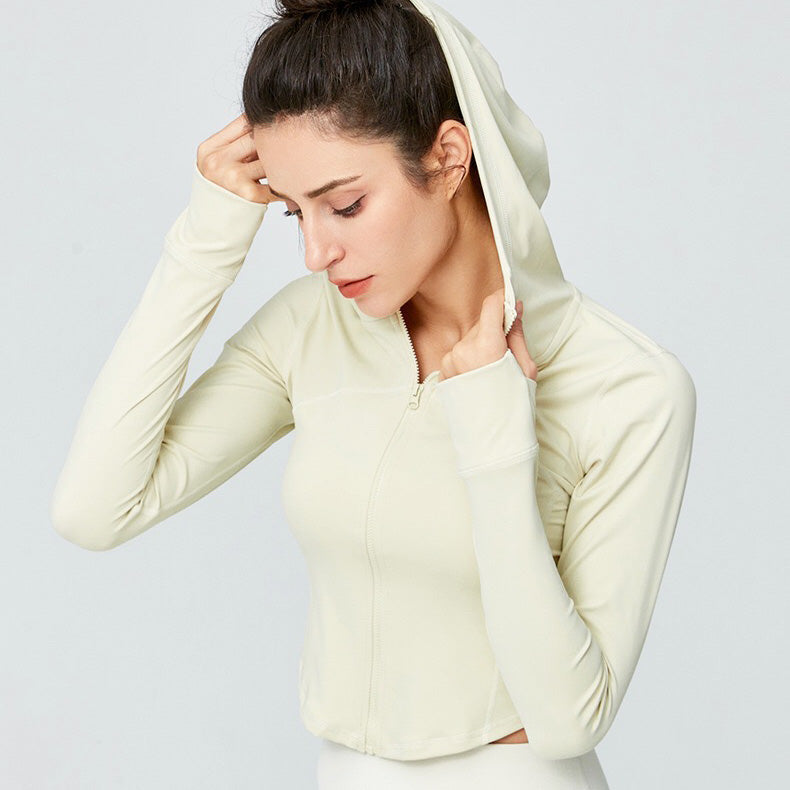 Quna 運動連帽外套【奶油色】5色