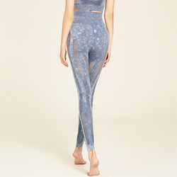 Wiva Sport Pants 無縫條紋運動九分褲【藍色】