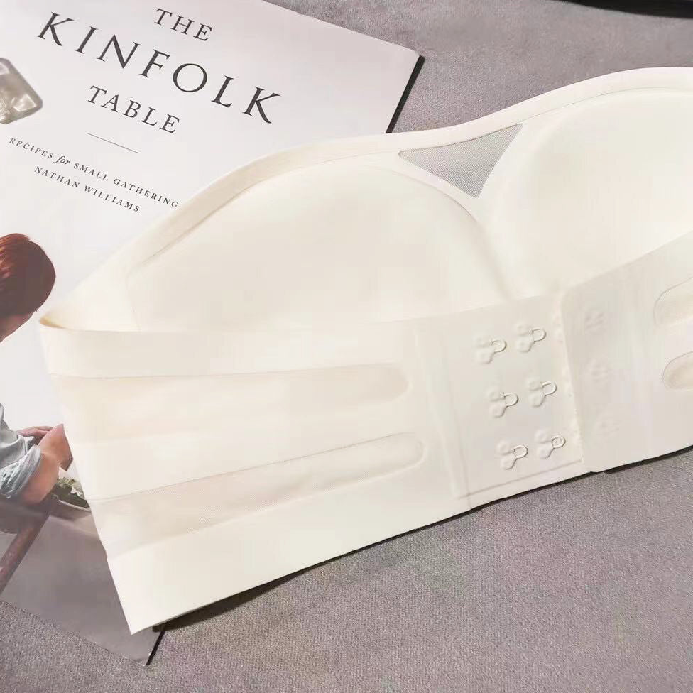 Omi Bra 無痕無鋼圈成套內衣 【清新白】