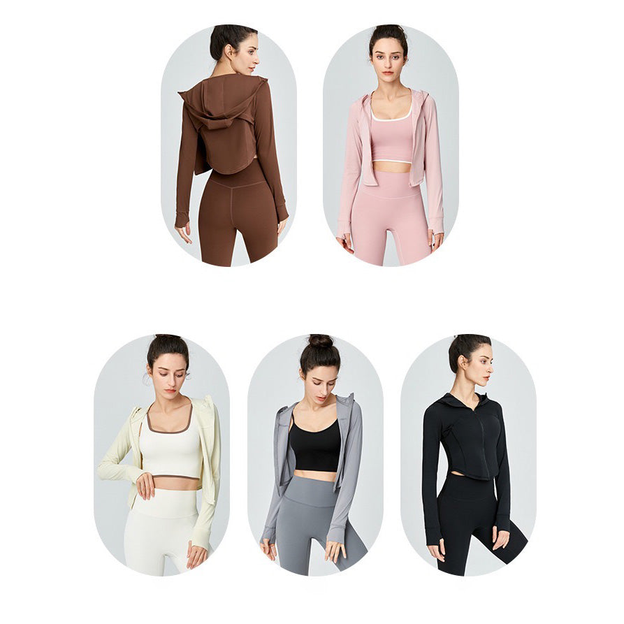 Quna 運動連帽外套【灰色】5色