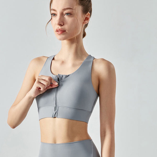 Dana Sport Bra 拉鍊式運動內衣【灰色】