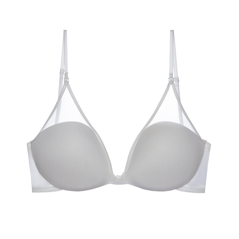 Rinca Bra 無鋼圈大U露背內衣【清新白】