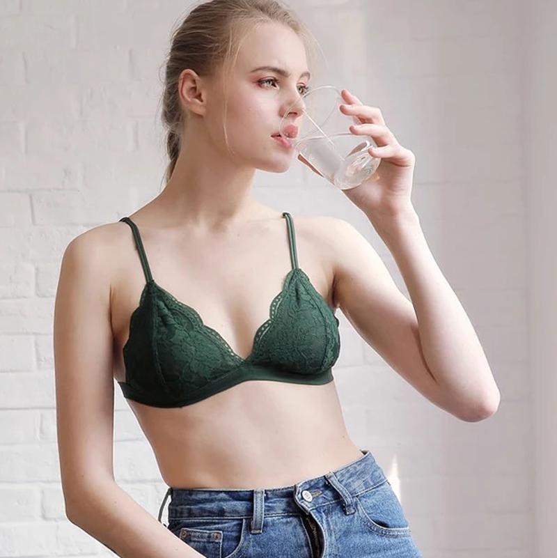 Cholet Bralette 無鋼圈蕾絲內衣 【限量色 - 寶石綠】