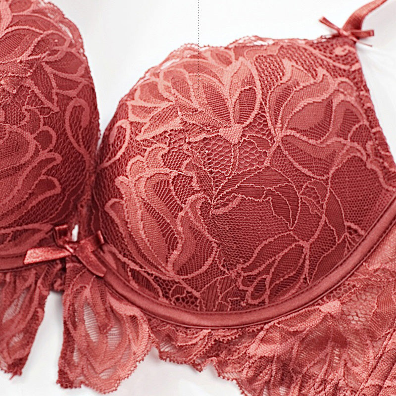 Helin Bra 集中無鋼圈成套內衣【清新白】