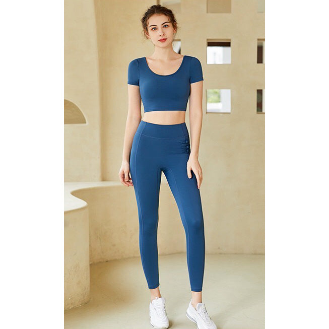 Uri Sport Top 短袖運動上衣【寶藍】