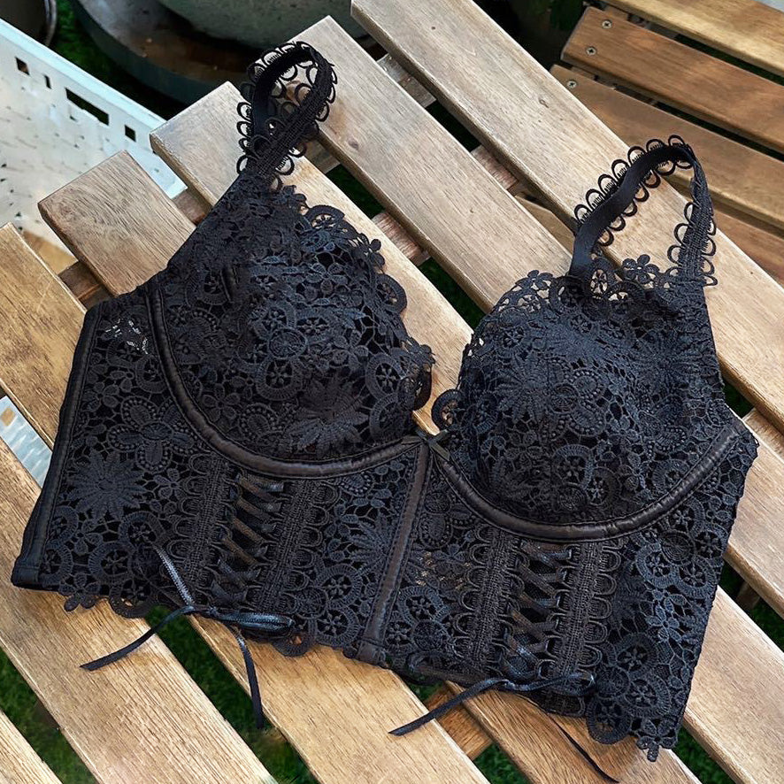 Nina Bra 集中無鋼圈成套內衣【深邃黑】