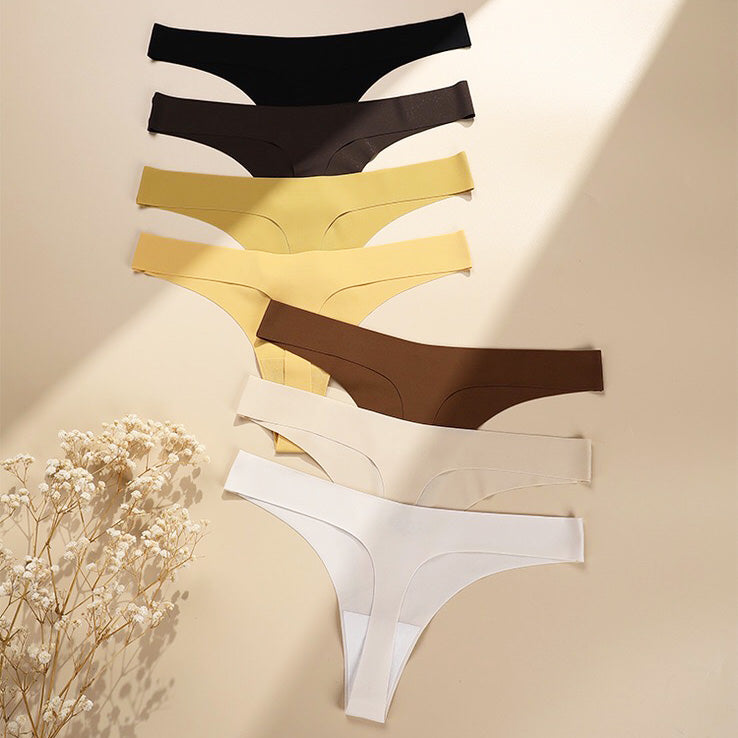 Cura 無痕低腰平口丁字褲【任選3件599元】15色