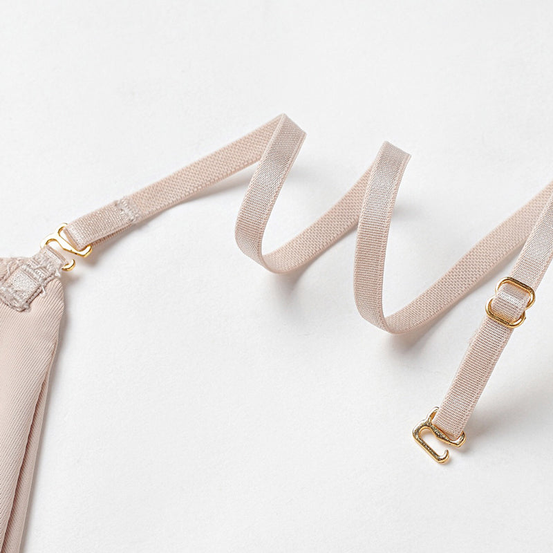 Dava Bralette 無鋼圈大U露背蕾絲內衣【卡其】