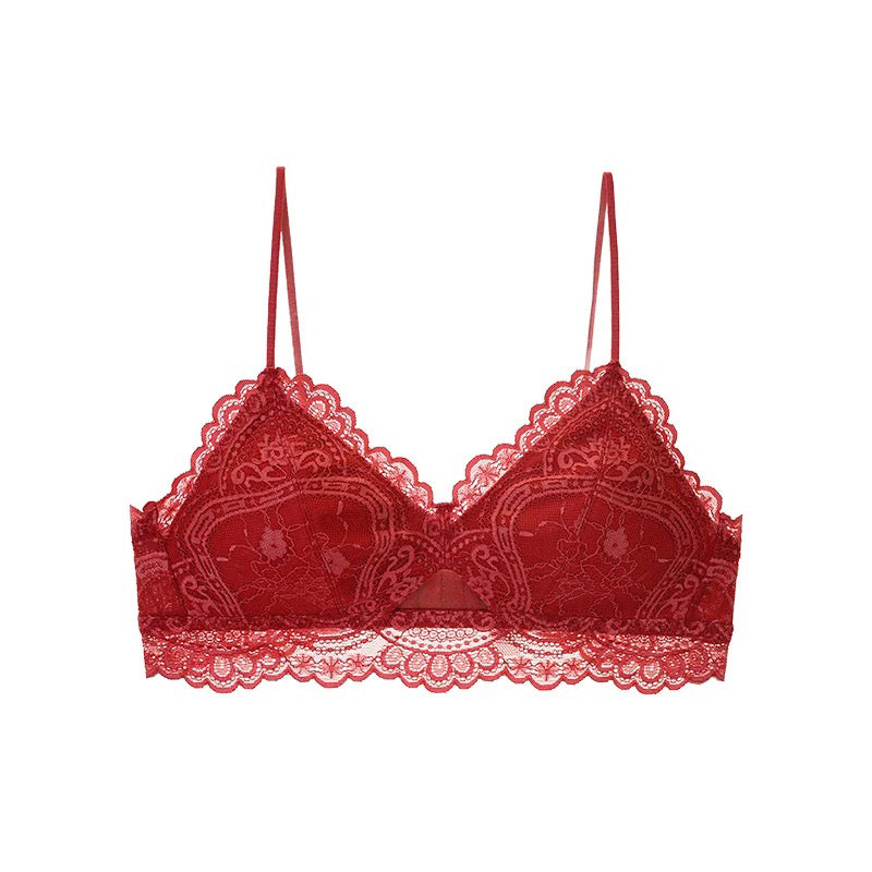 Roa Bralette 無鋼圈蕾絲內衣【熱情紅】