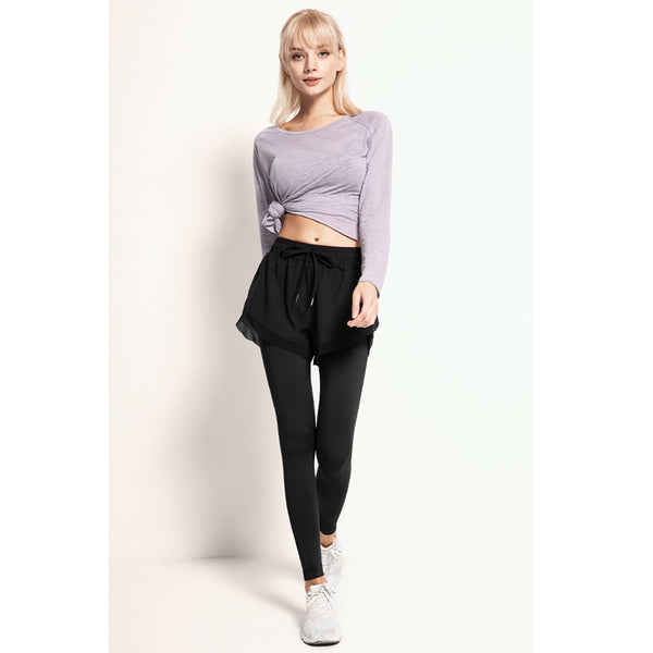 Zini Sport Pants 運動假兩件式短褲【黑色】3色