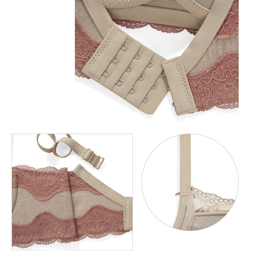 Cici Bra 無鋼圈超集中成套內衣【優雅膚】