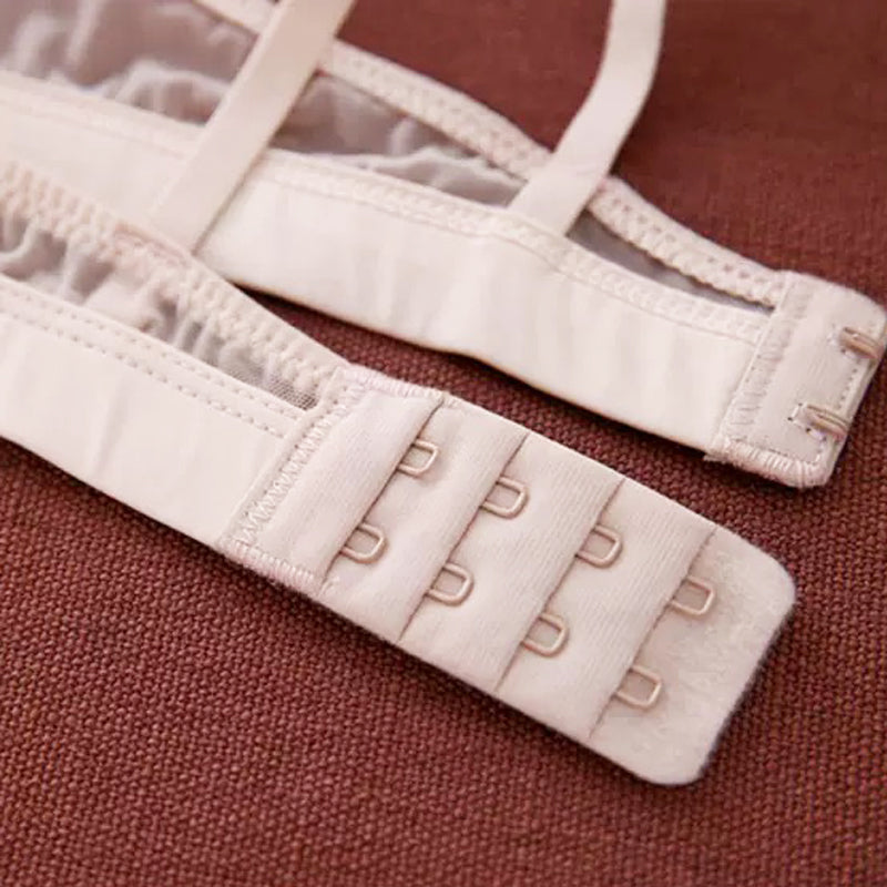 Erona Bralette 無鋼圈蕾絲成套內衣【粉膚色】