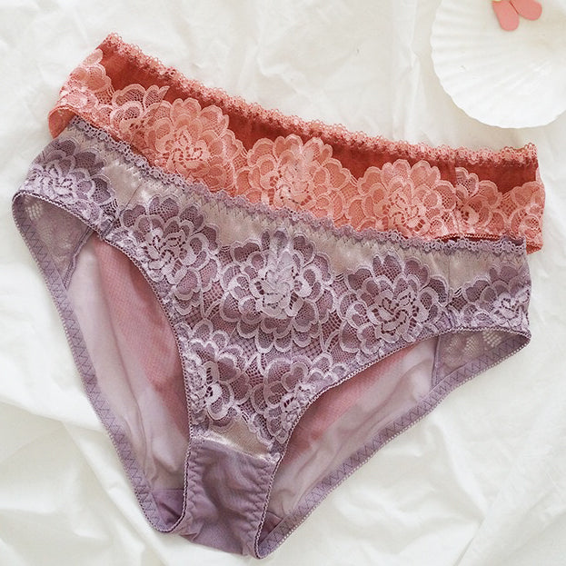 Fatima Bralette 無鋼圈蕾絲成套內衣【嫩粉膚】