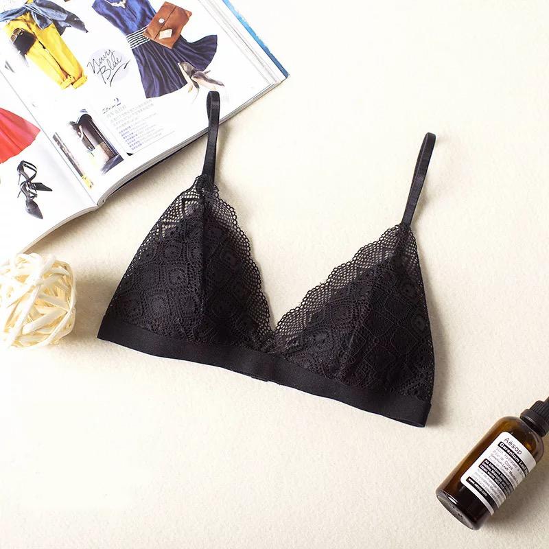 Hira Silk Bralette 蠶絲無鋼圈內衣【深邃黑】