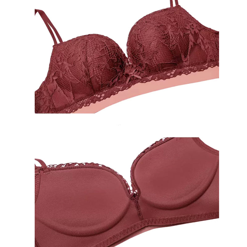 Tonia Bra 無鋼圈蕾絲內衣【淺灰綠】