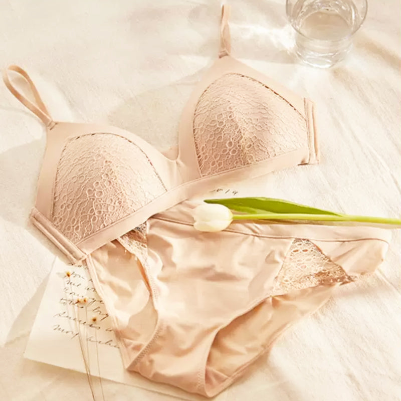 Koko Bra 無鋼圈成套內衣【粉膚】