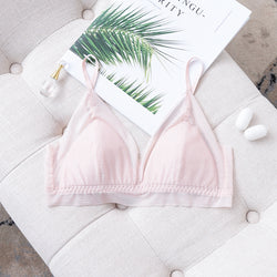 Cocia Bralette 無鋼圈涼感無痕蠶絲內衣【櫻花粉】