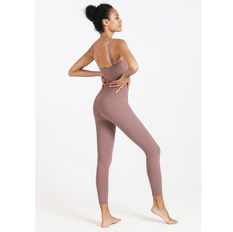 Wena Sport Pants 運動九分褲/腰後口袋【藕色】