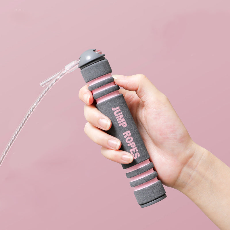 靜音無繩式兩用跳繩【粉色】