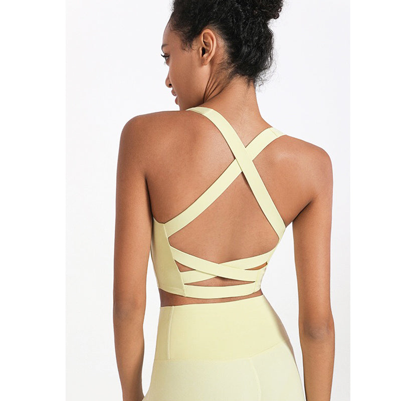 Vania Sport Bra 運動內衣【鵝黃】