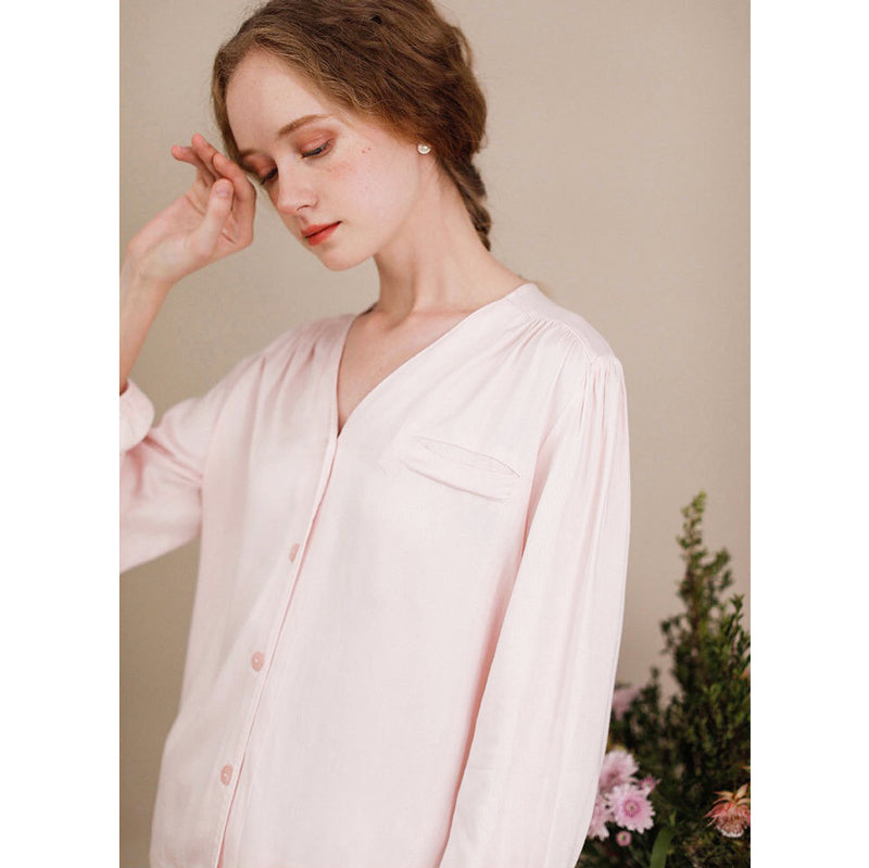 Vovo 家居成套睡衣【粉色】