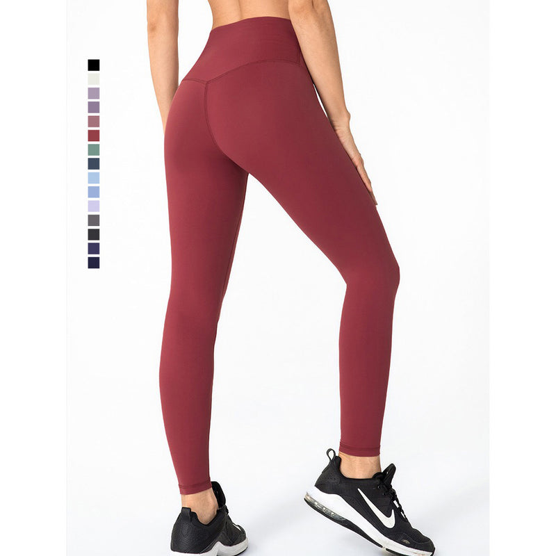 Bili Sport Pants 無尷尬線運動九分褲【酒紅色】