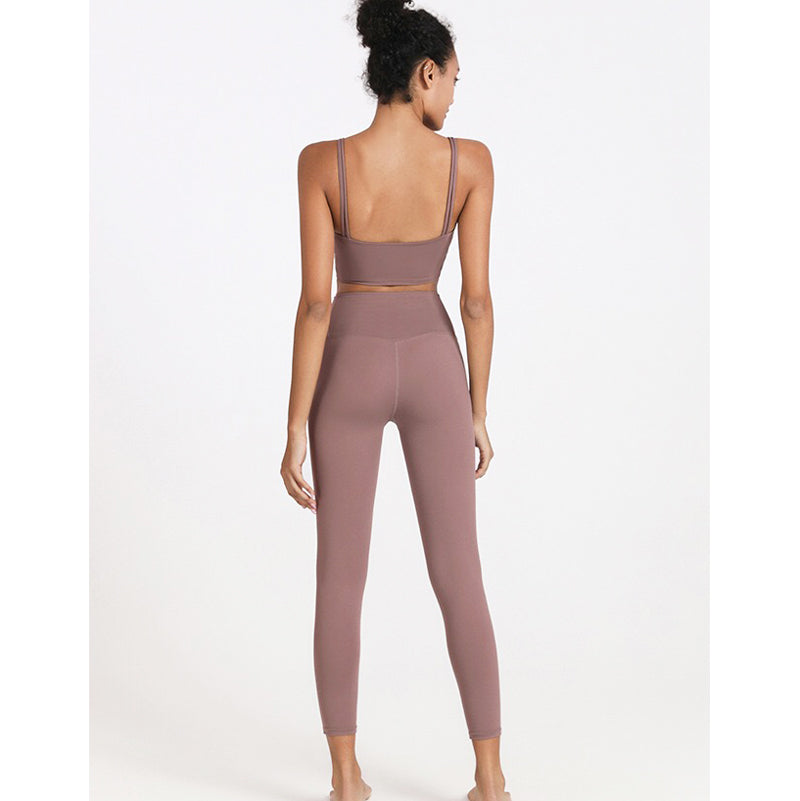 Wena Sport Pants 運動九分褲/腰後口袋【藕色】