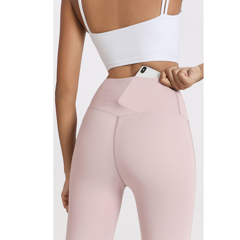 Wena Sport Pants 運動九分褲/腰後口袋【蜜粉】