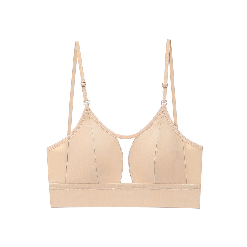 Eina Bra 無鋼圈大U露背蕾絲內衣【膚色】