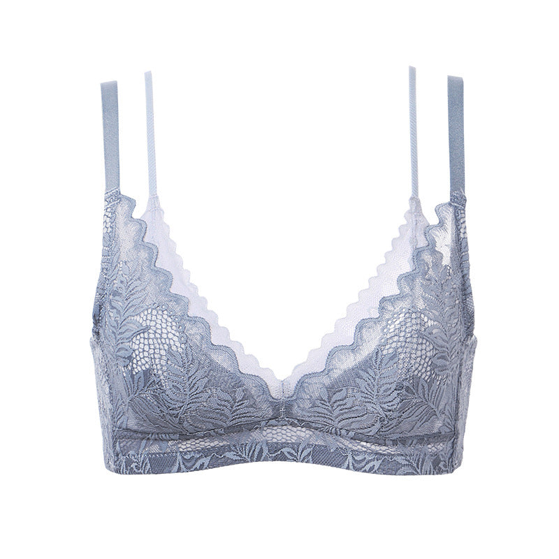 Essa Bralette 無鋼圈蕾絲內衣 【天藍】