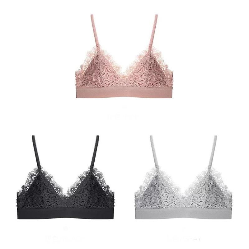 Olivia Bralette 無鋼圈蕾絲內衣【深邃黑】