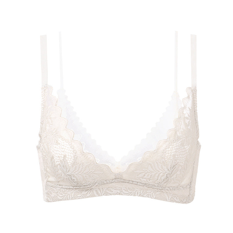 Essa Bralette 無鋼圈蕾絲內衣 【米】