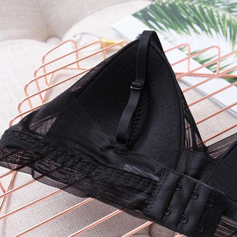 Cocia Bralette 無鋼圈無痕蠶絲內衣【深邃黑】