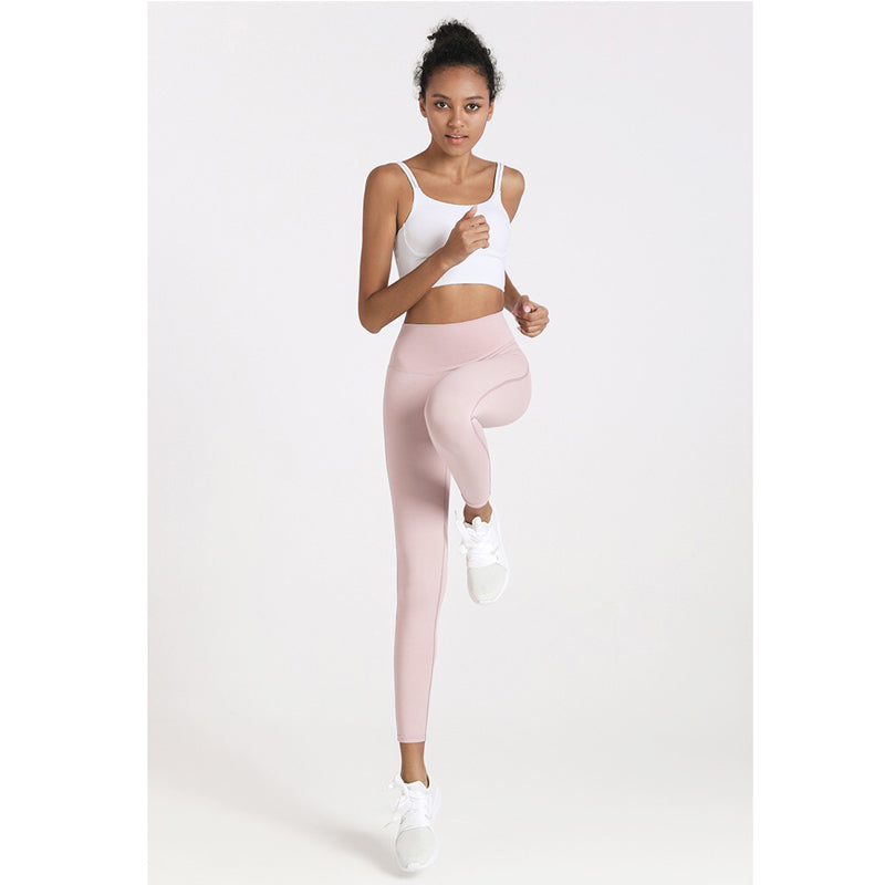 Wena Sport Pants 運動九分褲/腰後口袋【蜜粉】
