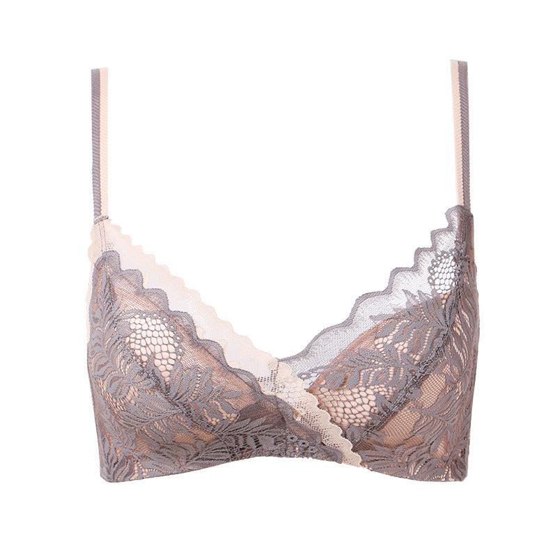 Fena Bra 無鋼圈蕾絲內衣【紫色】