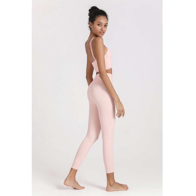 Wena Sport Pants 運動九分褲/腰後口袋【蜜粉】
