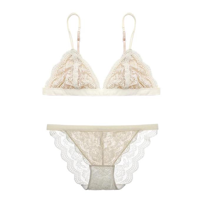 Chiché Bralette 無鋼圈薄襯蕾絲內衣  【買一送一】