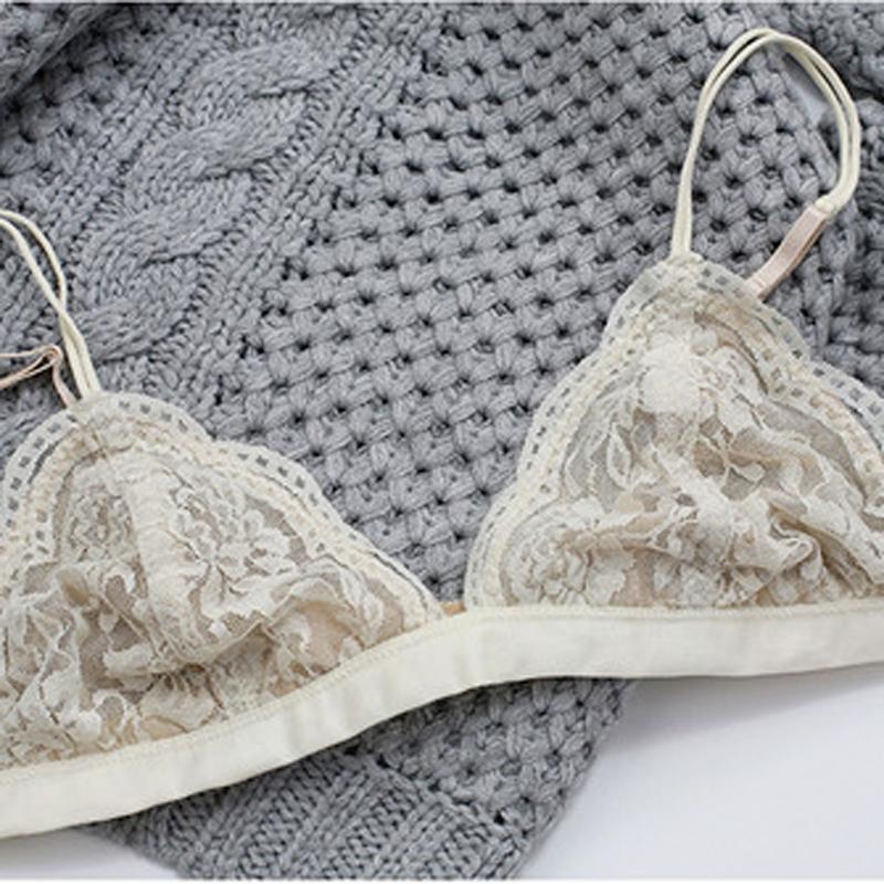 Chiché Bralette 無鋼圈薄襯蕾絲內衣  【買一送一】